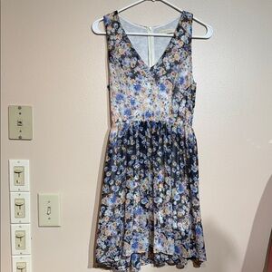 Everleigh Blue Floral Mini Dress